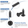 uxcell Hex Socket Self Tapping Screws, M4 x 10mm Carbon