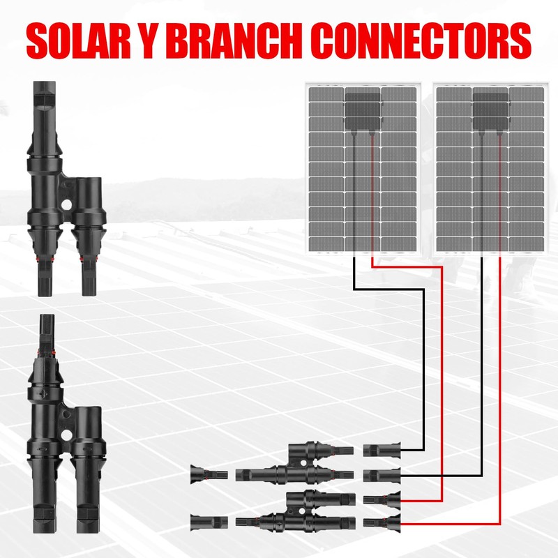 OYMSAE Solar Crimper Tool Kit with Y Connector - 24