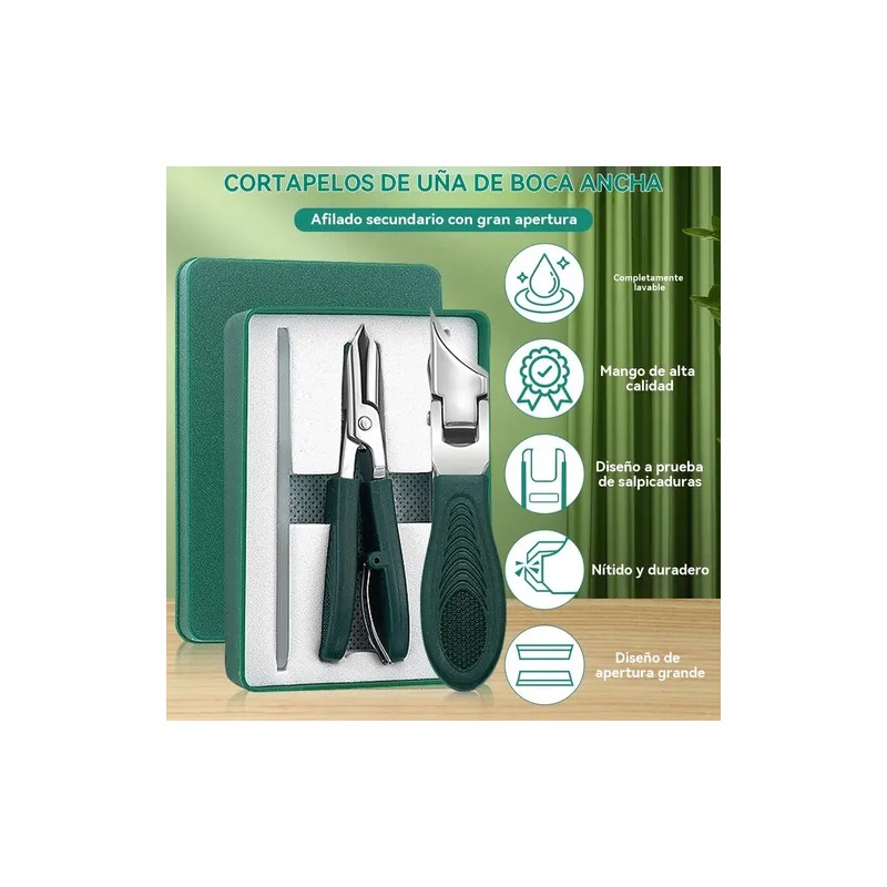 3pcs Cortaúñas Biselado Pico Águila Super Afilado Alicates