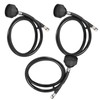3 PCS Shampoo Bowl Hose and Sprayer, Flexible Rubber Hose