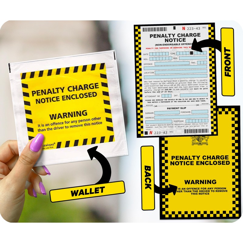 Tigoli Funny Fake Penalty Charge Notice Prank Set – Hilarious