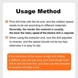 Omninmo Damaged Screw Extractor Kit, Stripped Screw Extractor Set, Titanium Extractor Broken Wire Maintenance Tools Stud DIY Screw Removal Tool, Broken Bolt Extractor and Screw Remover Set