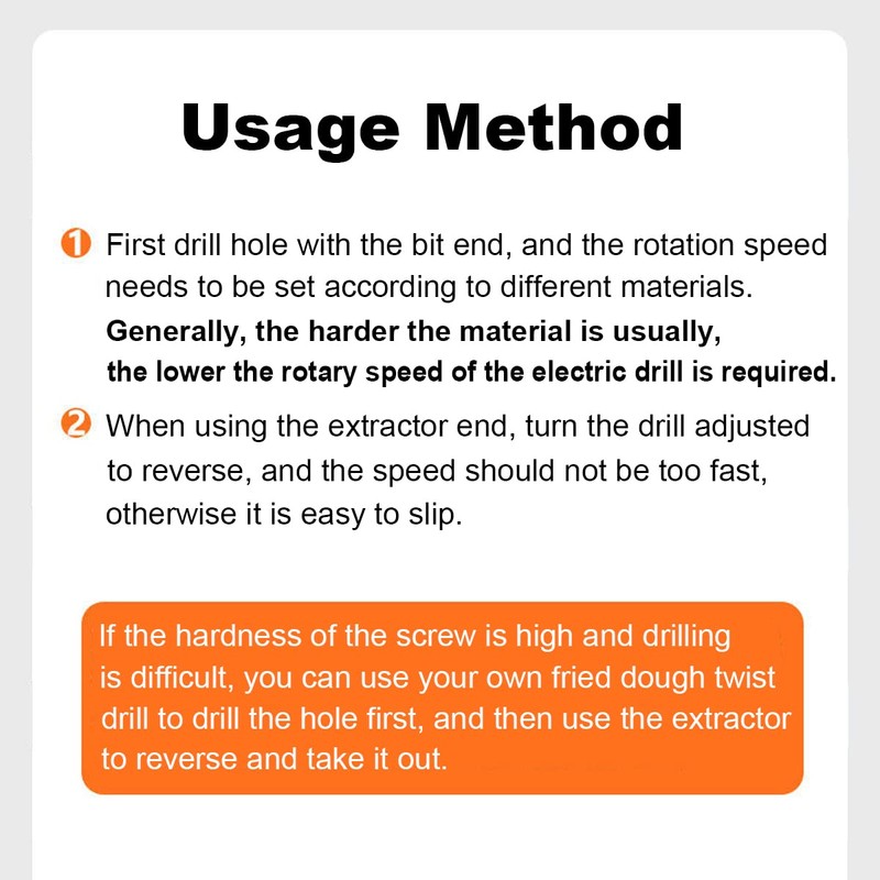 Omninmo Damaged Screw Extractor Kit, Stripped Screw Extractor Set, Titanium