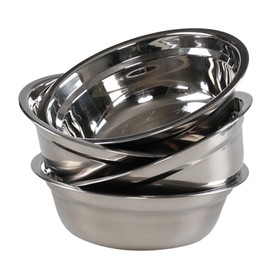 Uumitty Set of 4 Stainless Steel Bowl, Deep Salad Mixing Bowls, Metal Prep Bowl