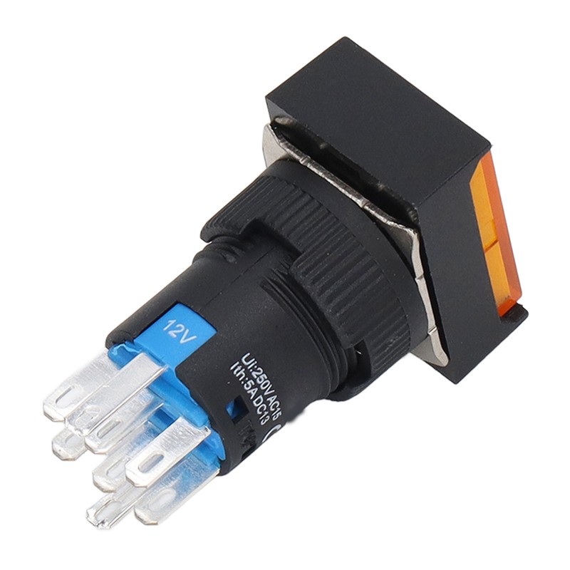 25PCS Button Switch with Control Light Electric Push Switch for