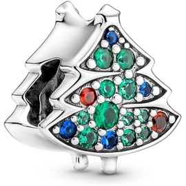 TCZNAF Christmas Tree Charms for Bracelets and Necklaces Christmas Jewelry Present for Women