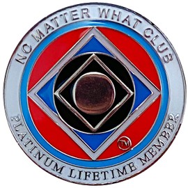 NA Coin "No Matter What Club", Narcotics Anonymous Medallion
