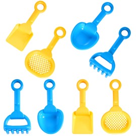 Haakong 8 Pcs Sand Shovels for Kids Colorful Plastic Beach Shovels Bulk Garden Beach Toys