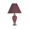 ORE International 22" Ceramic Table Lamp with Linen Shade in