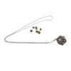Mini Dice Set Necklace Antique Tiny Small Metal Hollow Polyhedral