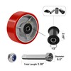NINOSO 5" x 2" Heavy Duty Wheels, 1/2" Bore Axle