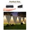 VOLISUN Solar Fence Lights, Fence Lights Solar Powered, IP65 Waterproof