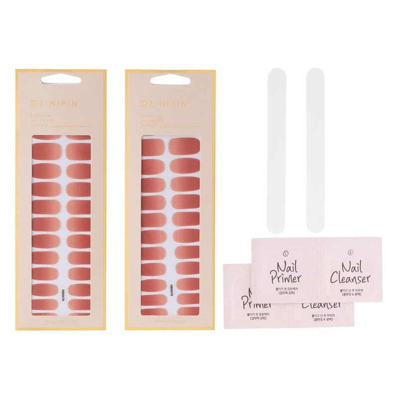 ZINIPIN KB00078 Simple Stick Nail Seal, Basic Rose, Set of