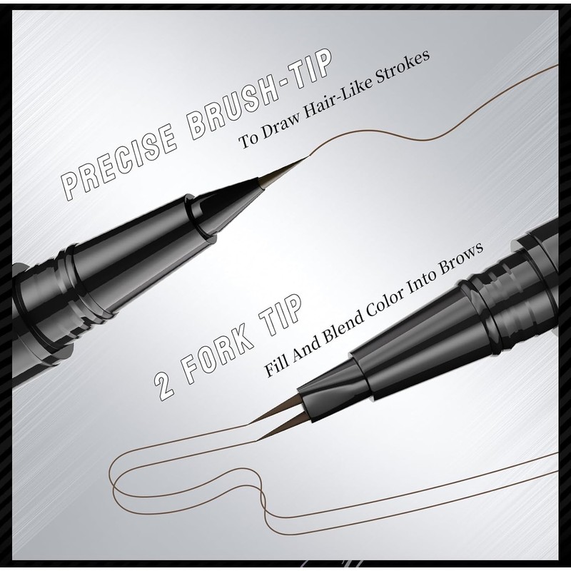 Microblading Eyebrow Pen,Liquid Eyebrow Pen,Magical Curved Brow Pen, Microblading EyebrowPen