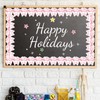 FYSUIMU 32.8 Ft Pink Bow Bulletin Board Border Coquette Bowknot