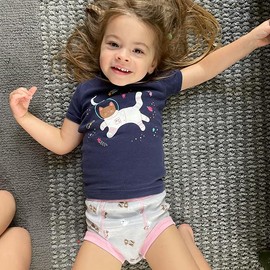 BIG ELEPHANT 10-Packs Training Underwear Absorbent Toddler Potty Trained Pants for Boys and Girls, 12 Months - 24 Months