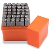Metal Letter Punch Set 1/4 (6mm),36PC Steel Number and Letter