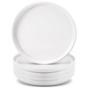 Cabaubl Porcelain Dinner Plates Set of 6,10 Inch Round Dessert