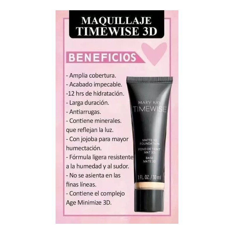 Mary Kay Maquillaje Time Wise Beige Mary Kay Base Mate