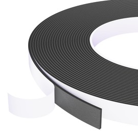 Weather Stripping Door Seal Black,Self Adhesive Foam Tape High Density Foam Sealing Strip,Air Conditioner Window Seal,Soundproof Foam Tape Roll(1/2" W X 1/17" T X 33' L)