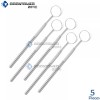 ODM 5 Dental Mirrors with Handle Stainless Steel Surgical Instruments