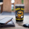 Sun's Out Trowels Out Gardening Humor Stainless Steel Insulated Tumbler