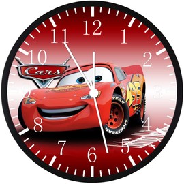 Cartoon Wall Clock Large 12" Clear Glass Face Silent Non-Ticking Nice for Gift or Décor F59