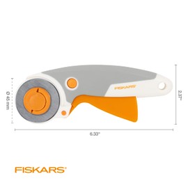Fiskars 1065935 Rotating Blades, Easy to Change, 45 mm