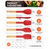 Silicone Spatula Spoon Set, Great for Mixing, Folding, Scraping, and