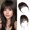 LEEONS Clip on Bangs for Women - Wispy Bangs Hair