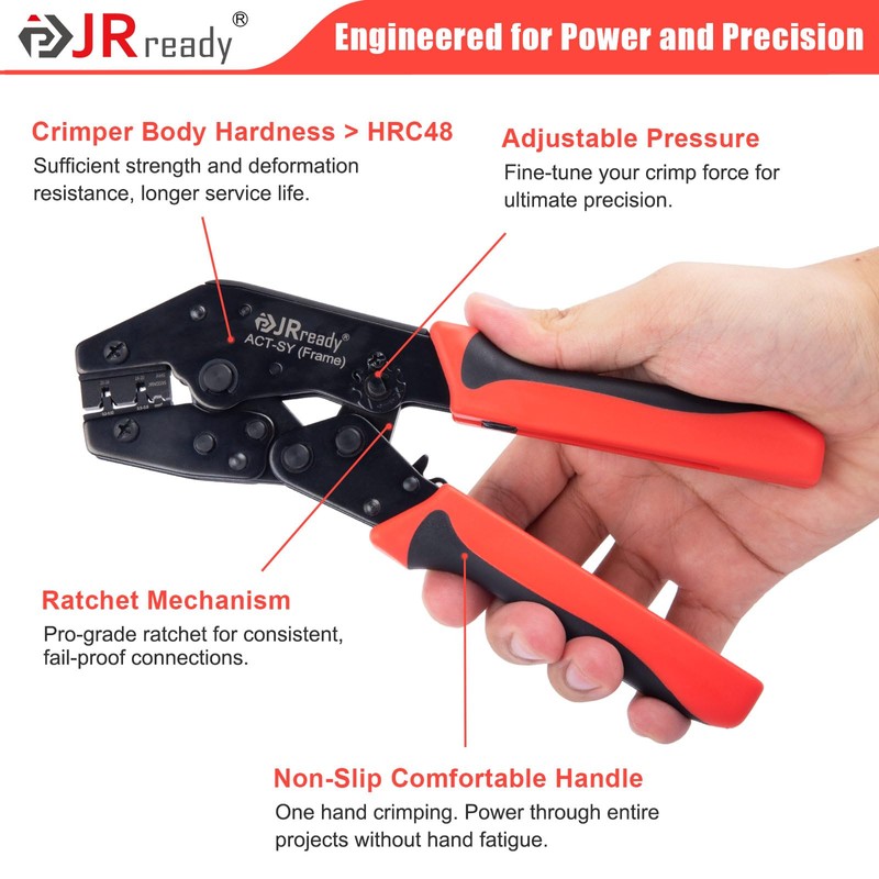 JRready ACT-SY-JRN003S 062" Crimp Tool for 1.57mm Dia. terminal Stamped