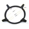 Non Slip Black Cast Iron Stove Trivets for Kitchen Wok