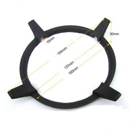 Non Slip Black Cast Iron Stove Trivets for Kitchen Wok Support Ring Cooktop Range Pan Holder Stand Stove Rack Milk Pot Holder/Gas Hob/Gas Stove Accessories