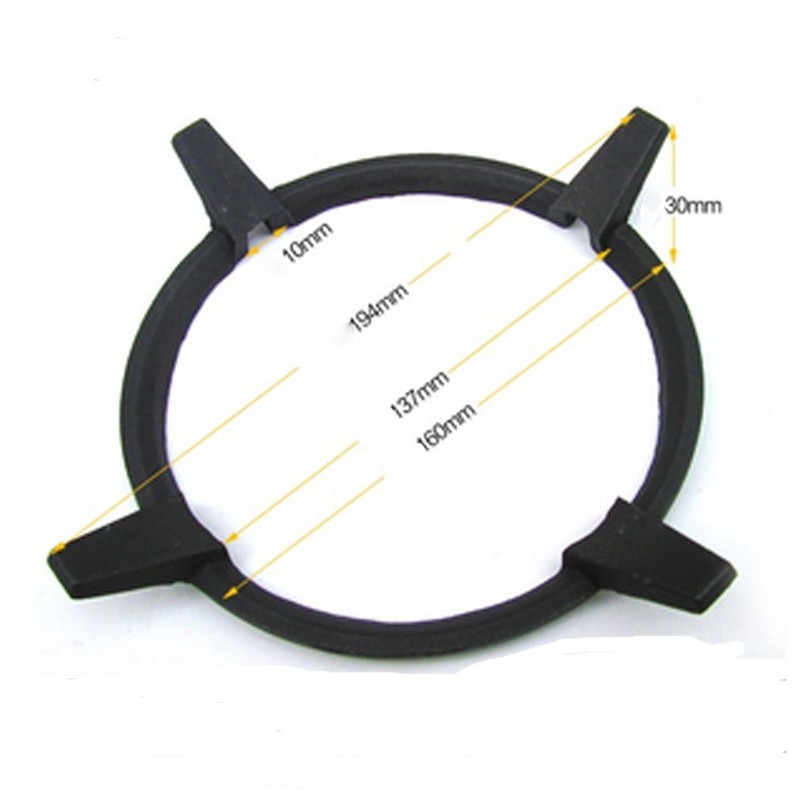 Non Slip Black Cast Iron Stove Trivets for Kitchen Wok