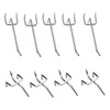 ZHjuju Pegboard Hooks,50PCS 10 cm & 5 cm Length Metal