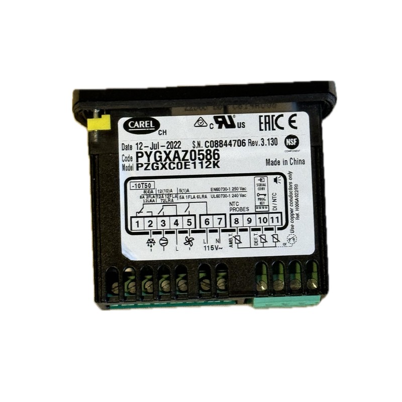 New Carel Model: PZGXC0E112K Thermostat with Temperature Sensor Probe for