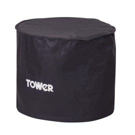 Tower T978512COV Grill Cover, Suitable for T978512 Fire Pit and BBQ Grill, Waterproof and Windproof, Black