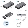 Sanwa Direct SD Card Reader, USB-C UHS-II Compatible, 2-in-1 SD