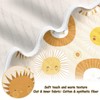 KICPOAY Swaddle Blanket for Cute Boho Sun Baby Receiving Blanket