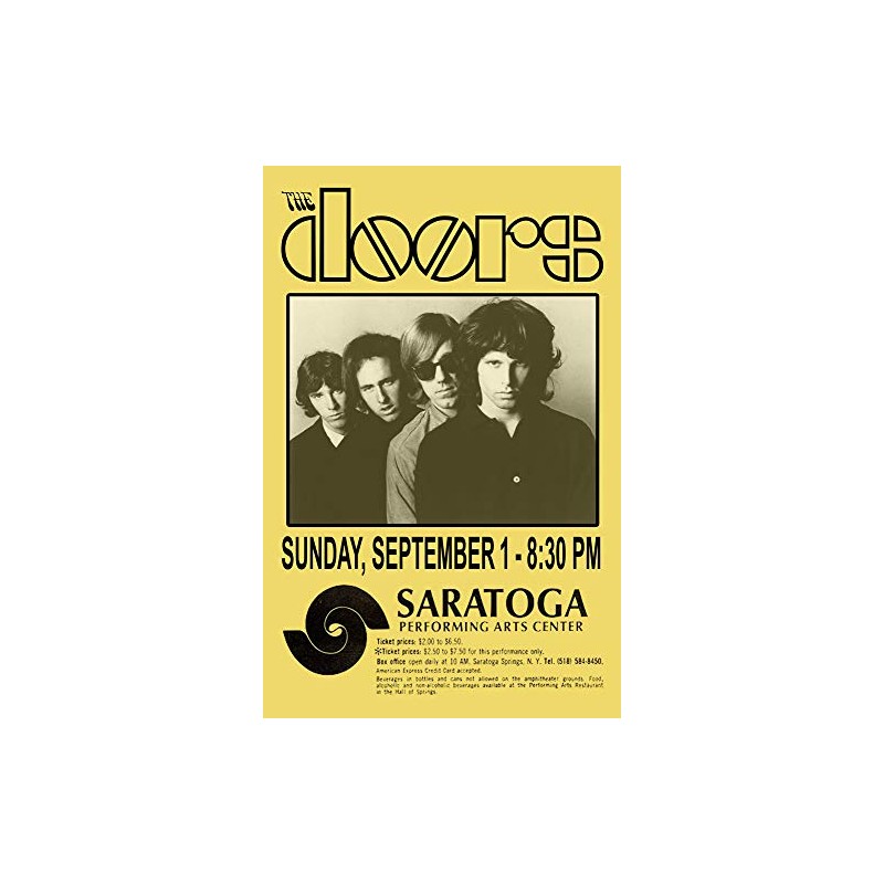 DOORS REPLICA 1968 CONCERT POSTER
