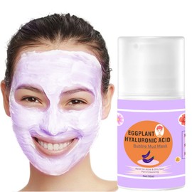 Grospe Eggplant Clay & Mud Mask for Women - Perfect for Pores, Nourishment and Moisturization Anti-Aging - Oil Balance, Facial Mask for Senstive Skin