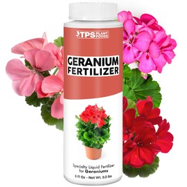 Geranium Fertilizer, Complete Grow and Flowering Liquid Geranium Plant Food, 8 oz (250mL)