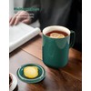 WEOPYCJ Oversized Ceramic Coffee Mugs 33 oz with Lid and