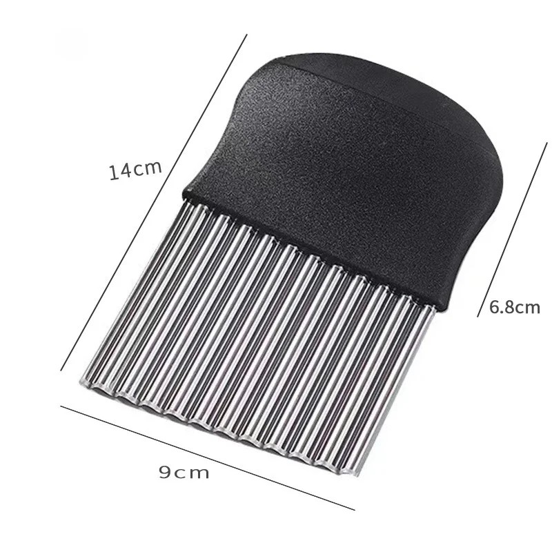 Crinkle Cutter for Vegetables & French Fries – Stainless Steel