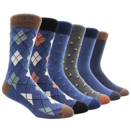 TOEJYJ Calcetines De Vestir Divertidos Para Hombre, Paquete De Calcetines Casuales Divertidos Con Patrón, Calcetines Novedosos De Algodón A Rayas De Colores, Tamaño 10-13