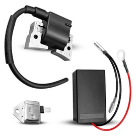HUQUZN Ignition Coil with Limiter Ignition Module Fit for Kawasaki FE290D FE350D Club Car Golf Cart DS Replace 101909201 1019094-01 21119-2161