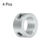 sourcing map 4pcs Set Screw Collars 10mm Bore, Aluminum Shaft