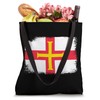Guernsey Flag English Channel Island Isles British Resort Tote Bag