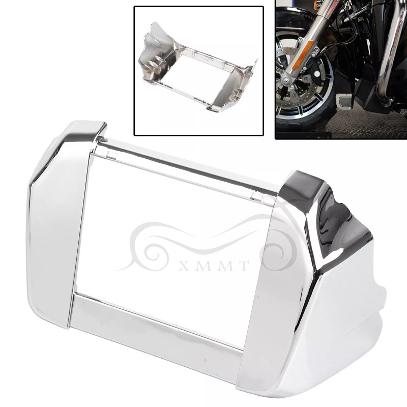 Unbranded Chrome Oil Cooler Surround Cover For Harley Road King