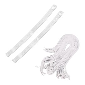 Wumuzai 50 Pieces Roll Up Clothes Storage Elastic Band with Button and Button Holes, Adjustable Foldable Elastic Belt, Bed Sheet Organiser, Straps for Clothes, Closet, Blanket,